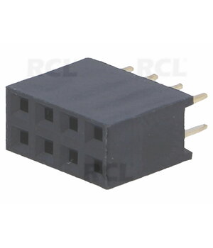 SOCKET 2x4pin 2.54mm, 3A 250VAC,  soldered CJL4042.jpg