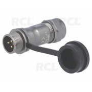 CONNECTOR WEIPU ST1211/P3, 3pin plug for cable ø5÷8mm, 13A 250V, IP67, metal CJP_W1210_K3.jpg
