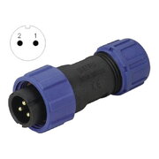 CONNECTOR WEIPU SP1310/P2, 2pin plug for cable ø4÷6.5mm, 13A 250V, IP68 CJP_W1310_K2.jpg