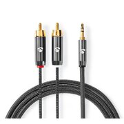KABELIS 2xRCA-3.5mm(K) 2.0 m Nedis HQ CKA011NQ.jpg