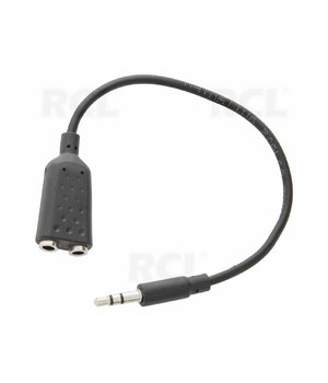 KABELIS 3.5mm (K) => 2x3.5mm (L) Jack stereo, 0.2m CKA081.jpg