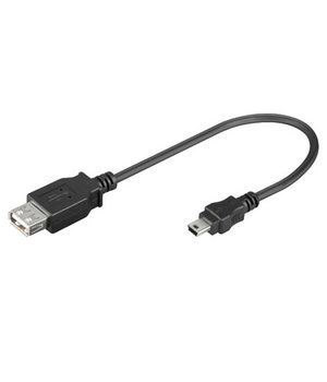 KABELIS USB A (L) <-> mini USB B 5pin, 0.2m, 2.0 HI-SP CKAK161_02.jpg