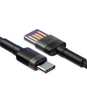 KABELIS 2.0 USB A <-> USB-C (Type C), Super Quick Charge 40W 5A, 1m pynė, CATKLF-PG1, Baseus CKAK164J1+1.jpg