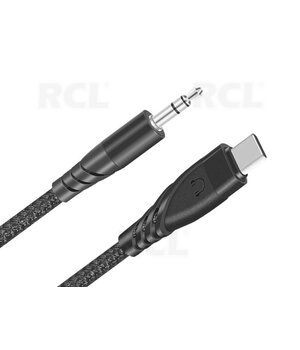 KABELIS USB Type-C (K) <-> Jack 3.5mm (K), 1m, pintas CKAK165C_GJ.jpg