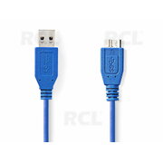 KABELIS KOMPIUTERIUI USB 3.2 A (K) <-> micro USB B (K), 0.5m, 5Gbps, dual power Super Speed CKAK1673_06.jpg