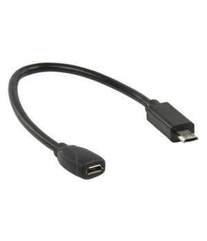 DUOMENŲ KABELIS micro USB (K) - micro USB (L), 0.2m, OTG,  išmaniesiems telefonams CKAK173.jpg