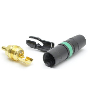 Plug RCA NEUTRIK Group, Rean NYSS373-5, green CKI149Z+1.jpg