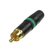 Plug RCA NEUTRIK Group, Rean NYSS373-5, green CKI149Z.jpg