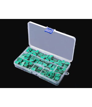 KONTAKTINIŲ KALADĖLIŲ rinkinys, RM=5.0mm, KF128 serija, 2pin - 40vnt, 3pin - 40vnt CKKR02.jpg