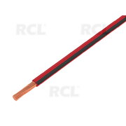LAIDAS H05V-K, LgY  Cu 1x0.5mm² automobilinis,  300/500V, PVC, raudonas-juodas, lankstumo klasė:5 CLA0905R_J.jpg