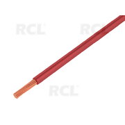 LAIDAS H05V-K, LgY  Cu 1x0.5mm² automobilinis, 300/500V, PVC,  raudonas, lankstumo klasė:5 CLA0905RA.jpg
