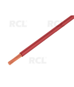 Wire stranded H05V-K, LgY   Cu 0.5mm², red,  PVC, 300/500V, Class:5 CLA0905RA.jpg
