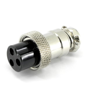 ГНЕЗДО для МИКРОФОНА 3пина, типа CB, на провод CLI4603.jpg