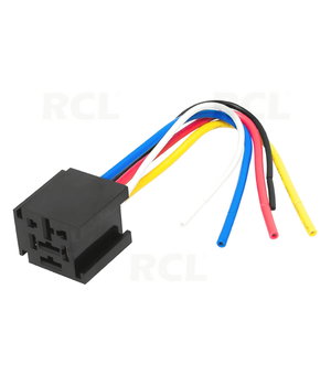 CAR RELAY SOCKET 80A , 5 contacts with Leads CLIR58L.jpg