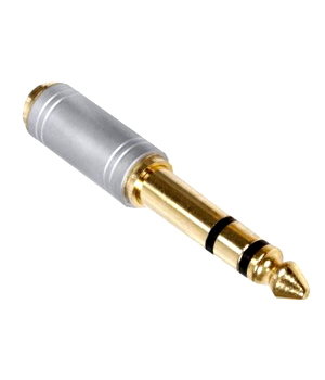 PERĖJIMAS ø6.3mm (K) <-> ø3.5mm (L) Jack stereo, 24k gold-plated, HQS CPE122HQS.jpg