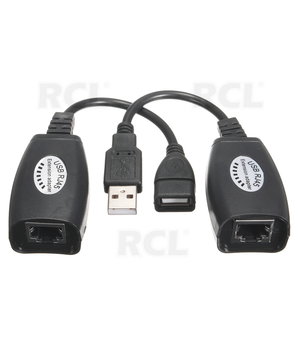 ADAPTERIS DUOMENŲ perdavimui RJ45-USB iki 45m atstumui, Cat5,5E,6E CPEK009.jpg