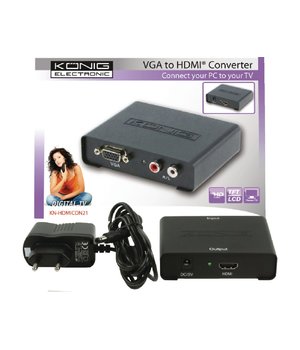 HDMI Converter VGA Female + 2x RCA Female - HDMI Output Black CPEKHDMI21+2.jpg