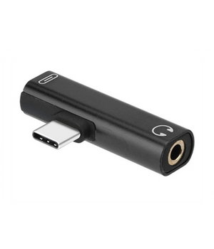 ADAPTERIS - PERĖJIMAS USB-C (Type C) <-> audio 3.5mm, juodas CPEKUSB01J.jpg