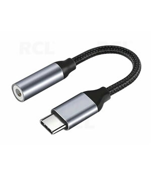 Адаптер USB-C → аудиоразъем 3.5мм, 100мм, металлический CPEKUSB03M.jpg