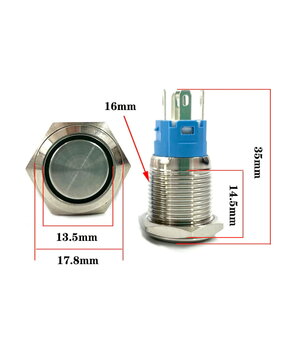 КНОПКА ON-(OFF) 12-24V DC, 3A, ø16мм, IP67, с зеленой светодиодной индикацией CPR01913F+1.jpg