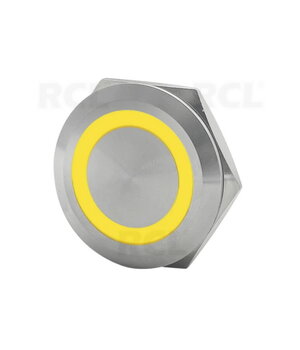 PUSH BUTTON SWITCH OFF-(ON) 12-24V DC, 5A, ø22mm, IP67, with yellow LED indication CPR01921G.jpg