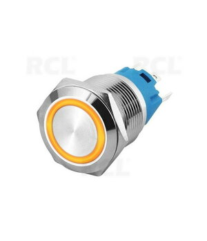 PUSH BUTTON SWITCH OFF-(ON) 12-24V DC, 3A, ø22mm, IP67, yellow CPR01924G.jpg