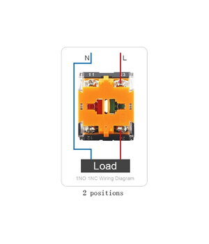 JUNGIKLIS su raktu, 2 pozicijos, ø22mm, LA38-11Y/2 CPR174_2.jpg