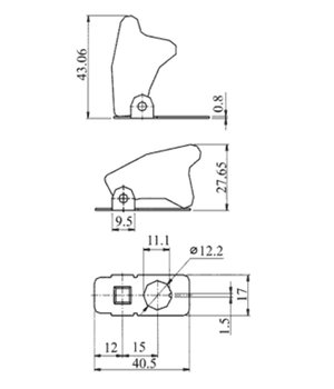 COVER for TOGGLE SWITCH Ø12.2mm, for CPR261...CPR274 CPR263A_R+1.jpg