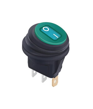 ROCKER SWITCH 10A 125VAC / 6A 250VAC, round, IP65, with green indication, ON-OFF CPR479Z.jpg