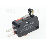 MICROSWITCH  ON-(ON), 15A/250V, with roller lever 12mm long, 16x28x10.3mm CPR701LR_1.jpg