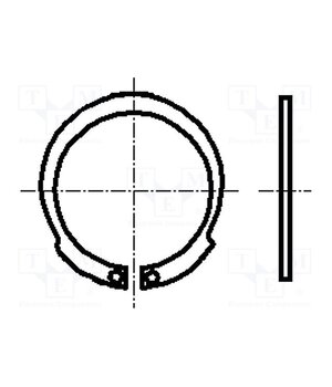 1291785 Circlip; spring steel; Shaft dia: 32mm; BN 830; Ring: internal KJ9aEv5Jm_9G4t_QXjos3sPQSNcPnaak7RLI03a-F7U