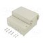 DC001LGNO Enclosure: wall mounting; X: 166mm; Y: 161mm; Z: 93mm; ABS; grey; IP65 Yw1mrNCCPK46R1k2HjuqfUCXUCMxzZImA1AVGuonDdo