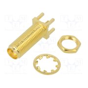 132291 Connector: SMA; socket; female; straight; 50Ω; THT; PTFE; brass fkW5dRrq9ClwIYTeCjFcU12WhV43PkhP54h42NCCHuU