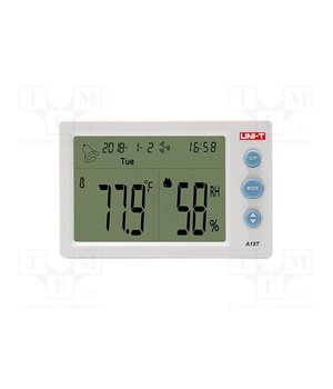 A13T Thermo-hygrometer; LCD 4,5"; -10÷50°C; 20÷95%RH; Accur: ±1°C Nd6DSzBBlp_G4YbbtnPsjJyh2VWdRQg8KPIMnhLcvco