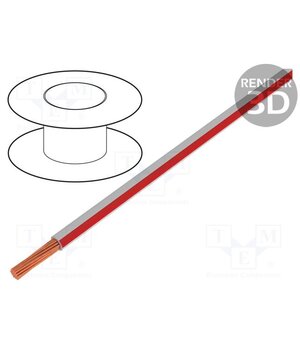FLRY-A0.35-WH/RD Wire; FLRY-A; 1x0.35mm2; stranded; Cu; PVC; white-red; 60V; Class: 5 1y5L1wSn5KA3WKxrSHx77tD0JNk97sYdY9kimdEs8qM