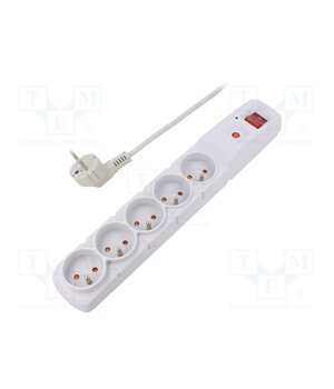 ACAR F5 1.5M GREY Plug socket strip: protective; Sockets: 5; 230VAC; 10A; grey sb1KhXKWRl71O4GzJPxJhj3g_ugCswC0ks5ll-jDEkc