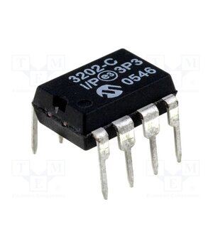 MCP3202-CI/P IC: A/D converter; Ch: 2; 12bit; 100ksps; 2.7÷5.5V; DIP8; tube TKuKiL9lwRqK6VDrdyc9bPpMU50OdZQlc8YEbDNj0pM