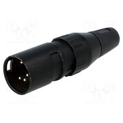 709-0500 Connector: XLR; plug; male; 7.5A; 50V; PIN: 5; straight; for cable ajSU4cINr4y8ma5bpSE5YCcE0MyrUYDv5Vjn-Ip7CXI