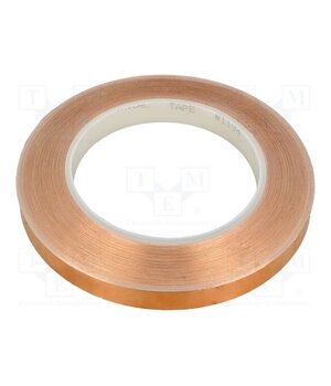 1194 12MM 33M Tape: electrically conductive; W: 12mm; L: 33m; Thk: 0.066mm; copper mhPumf_3J3iI8aMtP_fDyynk1HovW5TF5EUu2fvxCpY