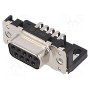 09661526612 Connector: D-Sub; PIN: 9; socket; female; on PCBs; angled 90°; THT PoT2S0sw230pbUnMujLtiT3wiG8tJZwJwuQgSjAOr5g