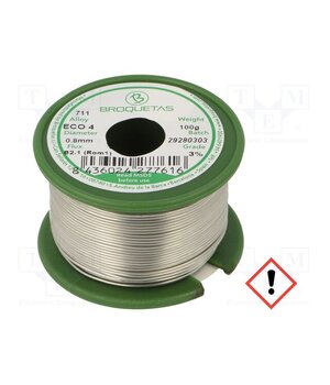 ECO4 (SNAG3CU0.5) FLUX B2.1 0,8 MM 100G Tin; lead free; Sn96,5Ag3Cu0,5; 0.8mm; 100g; reel; 217÷220°C gvl9Q6W8J0k6Y4z_jR9Qrkip1VBUJ6GQMgq8XapEJPM