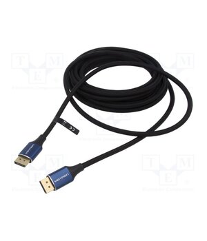 HCELJ Cable; DisplayPort plug,both sides; PVC; textile; Len: 5m; black YqqBDL6E7hnaG8VLSdelpFTVKFs7yjnEYpSy-KjJ5VU