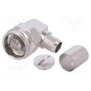 J01020A0045 Connector: N; plug; male; angled 90°; 50Ω; soldering,crimped; PTFE yaISPgK3FgsETfyfsEYwf3v037ECqmRucChGgsTpkcs