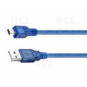 DATORU KABELIS USB A <-> mini USB, 0,3 m, zils

 CKAK161_03M.jpg