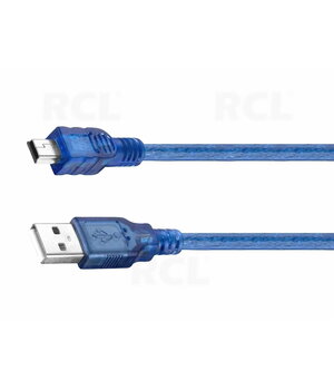 DATORU KABELIS USB A <-> mini USB, 0,3 m, zils

 CKAK161_03M.jpg