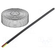 TEL-0032-500/BK Wire: telecommunication cable; flat; 4x28AWG; stranded; black dGEW1qtxWmYEWvcJgWSn08B8s7WcbRjWMblfp1qNPZc