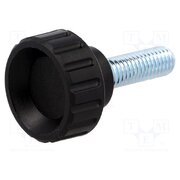 6666 Knob; Ø: 25mm; Ext.thread: M8; 25mm; H: 19mm; polyamide; knurled bG_BkZXFqPkJTPexkYu19uA9d8XmPNyweIuPdqJbZjI