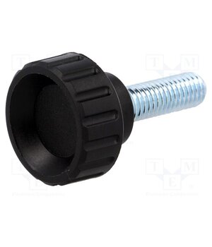 6666 Knob; Ø: 25mm; Ext.thread: M8; 25mm; H: 19mm; polyamide; knurled bG_BkZXFqPkJTPexkYu19uA9d8XmPNyweIuPdqJbZjI