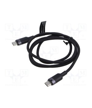 TRDBF Cable; USB 2.0; USB C plug,both sides; nickel plated; 1m; black fat6FZOqdGcgdqHoiZ5TbnR5w-y5mw6fiulKEPdk-kg