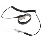 STW1160 Wristband; ESD; Features: metal; black; 1.8m; press stud male 4mm TDhRIc_JMtWh2Tg5e9X2fPOx8ea7YEfls7ZkYrwZkN8